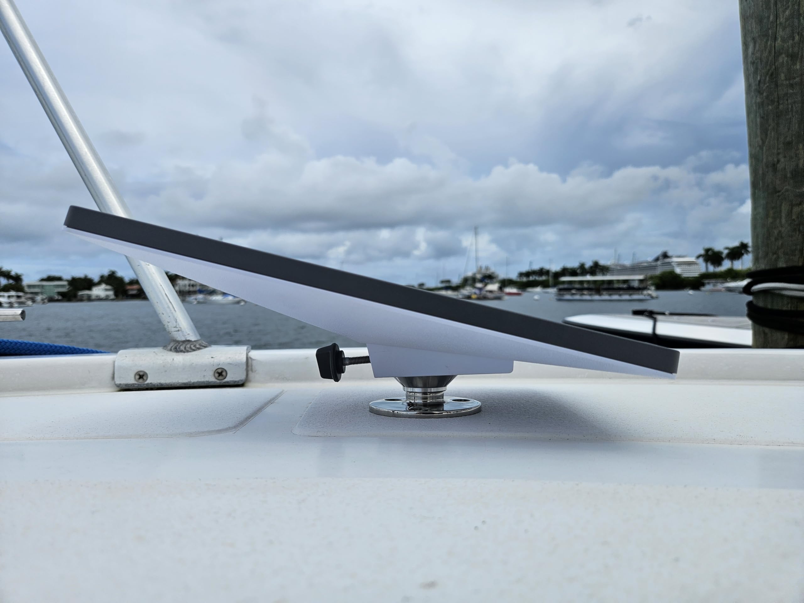 LocMarine Marine-Grade Fixed Mount for Starlink Mini  Flat Dish Base for Boats, Yachts, Sailboats & Trawlers (LM-SMINI-FX)