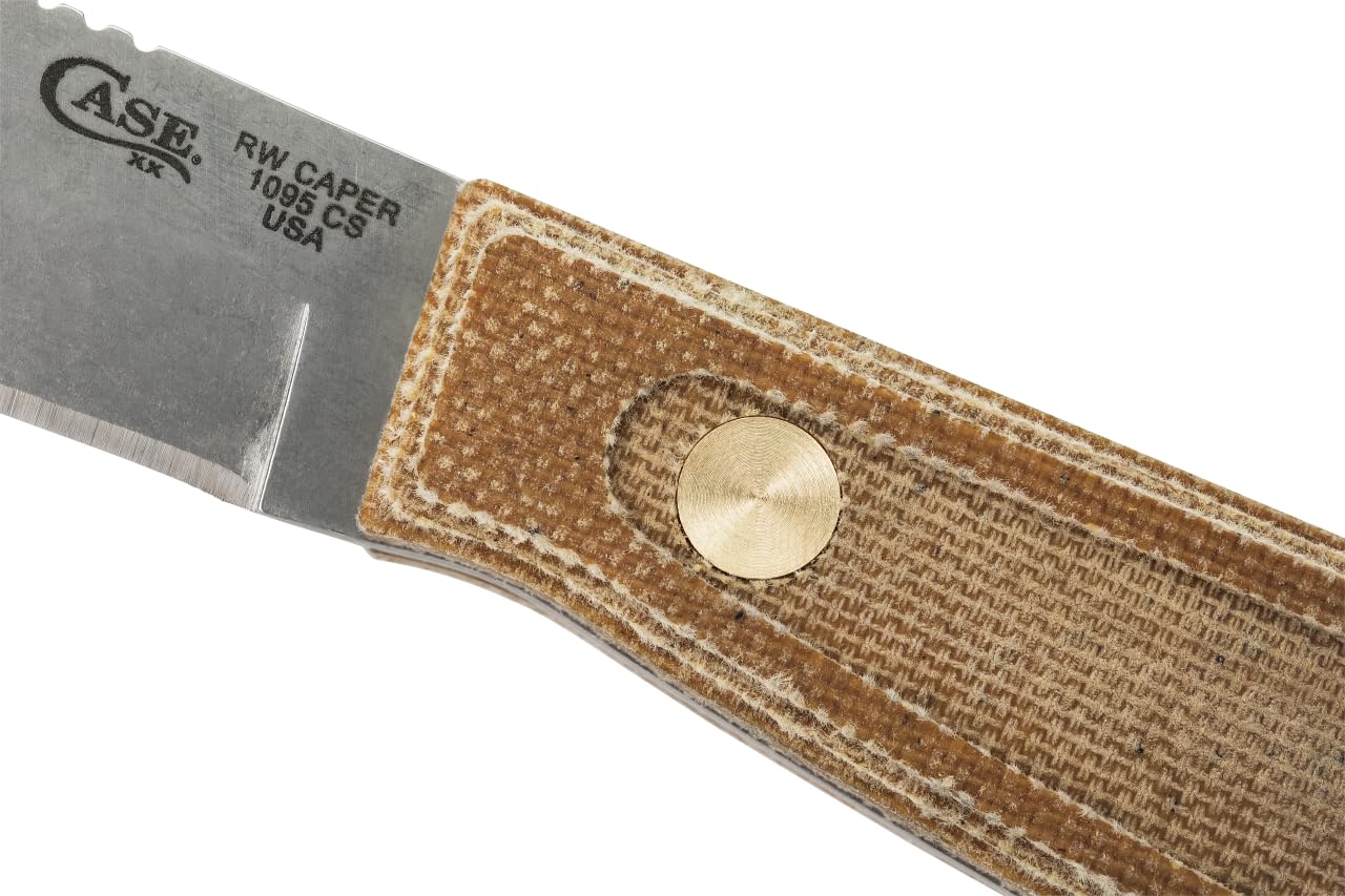 Case Cutlery CA50629: Welker Caper Natural Micarta