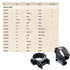 BURRIS Zee Weaver-Style Solid Steel Secure Reliable Durable Optic Mounting Rings - 1 inch; Medium; Black Matte; Usual