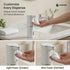 GentleJet JetFoam Automatic Foam Soap Dispenser Touchless Sensor, USB-C Rechargeable, Adjustable Output, IPX5 Waterproof, 300 ml, Bathroom & Kitchen Countertop