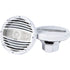 HERTZ HMX 8 LD-TW - 8" 4-Ohm Coaxial Marine Speakers with RGB LEDs, White Grilles, Pair