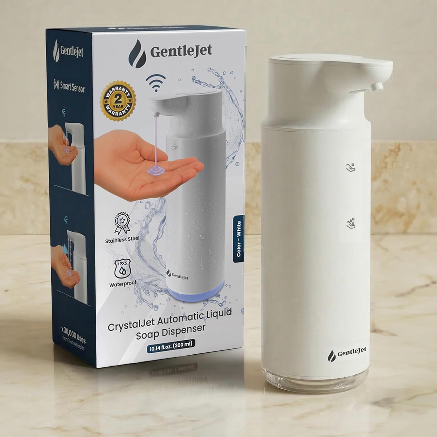 CrystalJet White Liquid - Hero