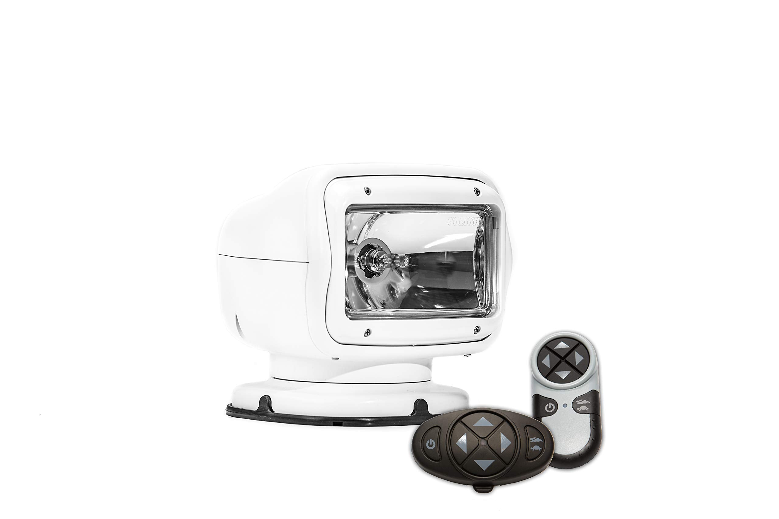 Golight | GT Series Model 2007GT Halogen Spotlight, Permanent Mount, Dual Wireless Remotes, White