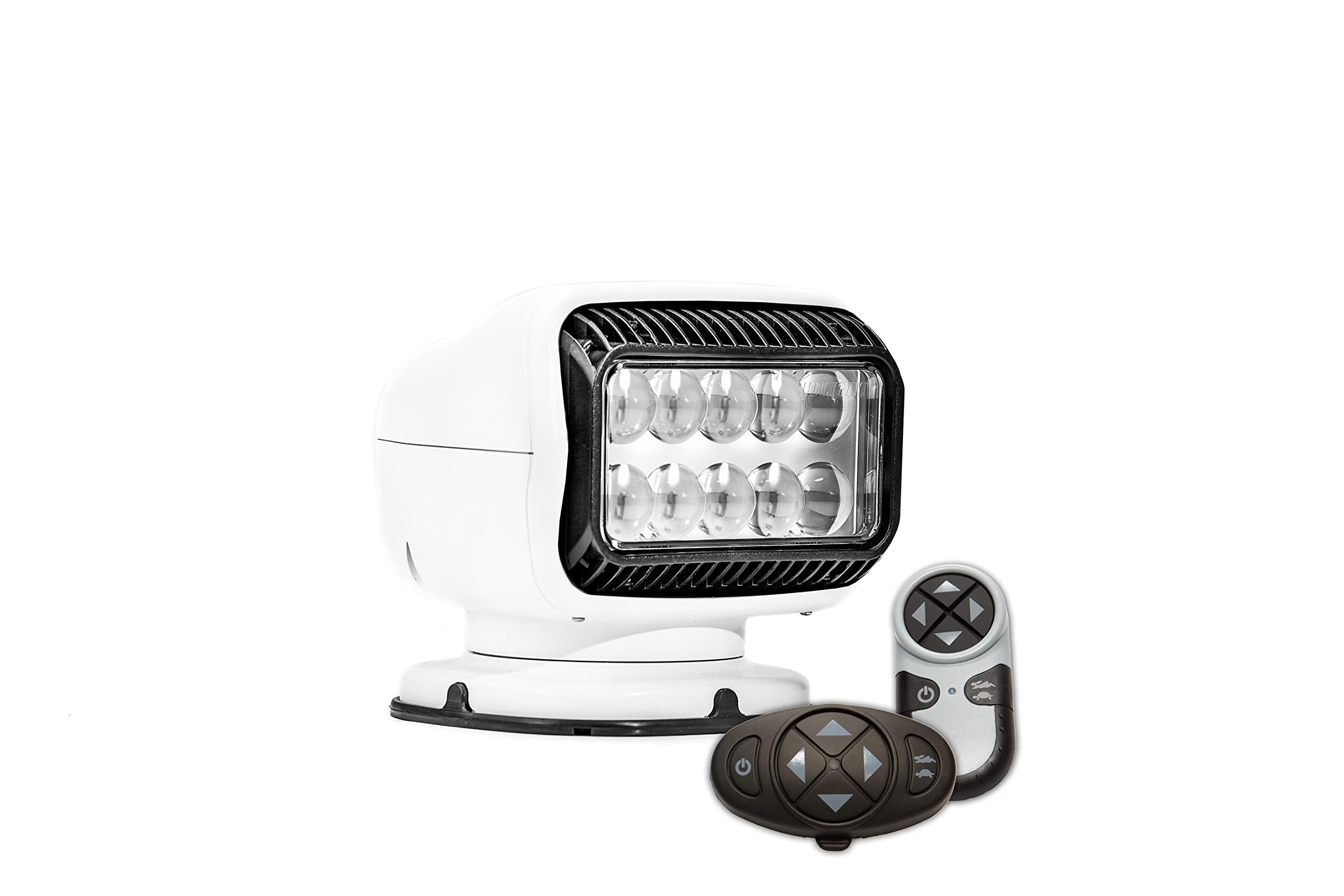 Golight | GT Series Model 20074GT LED Spotlight, Permanent Mount, Dual Wireless Remotes, White