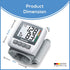 Beurer Wrist Blood Pressure Machine with Adjustable Blood Pressure Cuff - Automatic & Digital Wrist Blood Pressure Monitor, 2x60 Memory Reading, XL LCD Display - Home BP Monitor, BC30