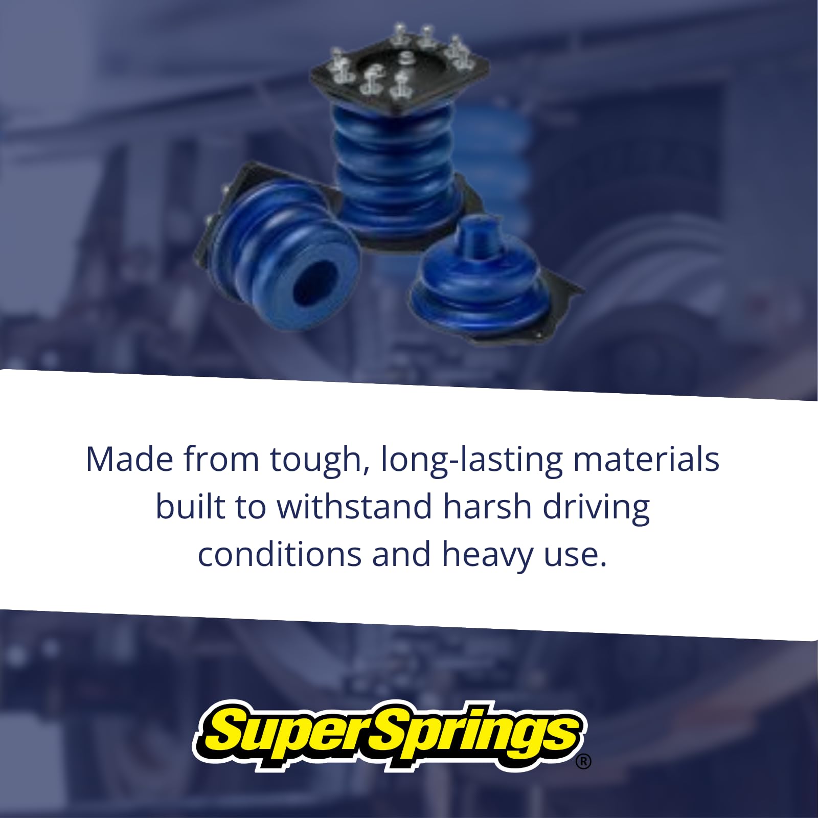 SuperSprings SSR-203-40-2 | SumoSprings Rear for Chevrolet Silverado 2500|3500, GMC Sierra 2500|3500, blue