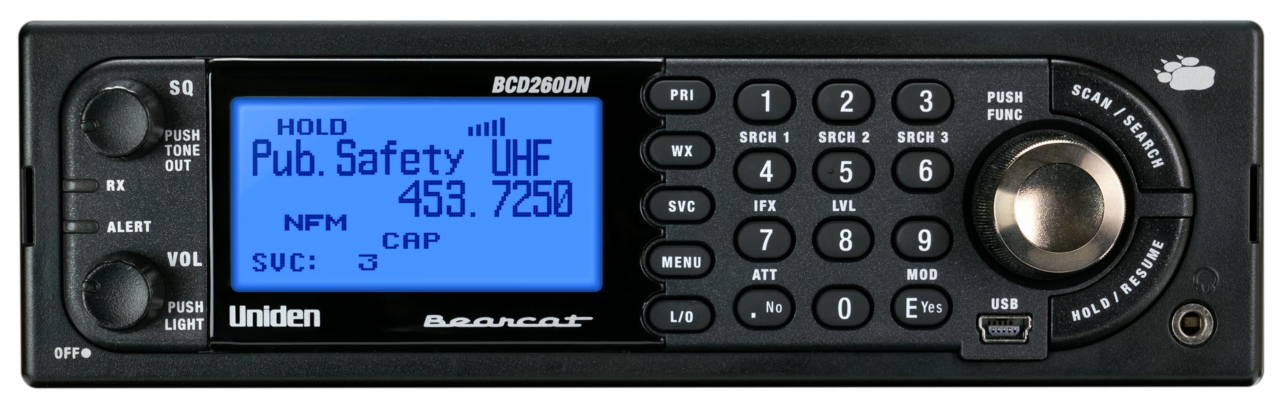Uniden Bearcat BCD260DN Base/Mobile Digital Scanner, Performance Features, Band Scope Rapid System/Channel Number Tagging, Narrowband Reception, Search Features to Detect Signals Faster Than Ever