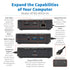 Tripp Lite Thunderbolt 3 Dock Dual Display 8k DP 4k HDMI USB-A Hub Gbe (MTB3-DOCK-04)