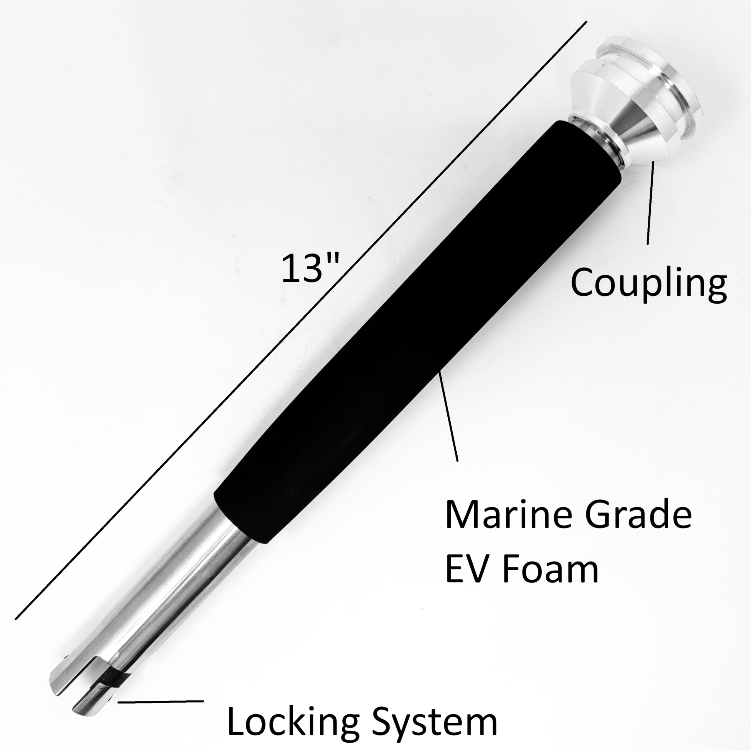 LocMarine Marine-Grade Rod Holder Mount for Use with Starlink Mini Antenna  Flat Dish Base for Boats, Yachts, Sailboats, Trawlers & RVs (SLM-Rod-MNT)