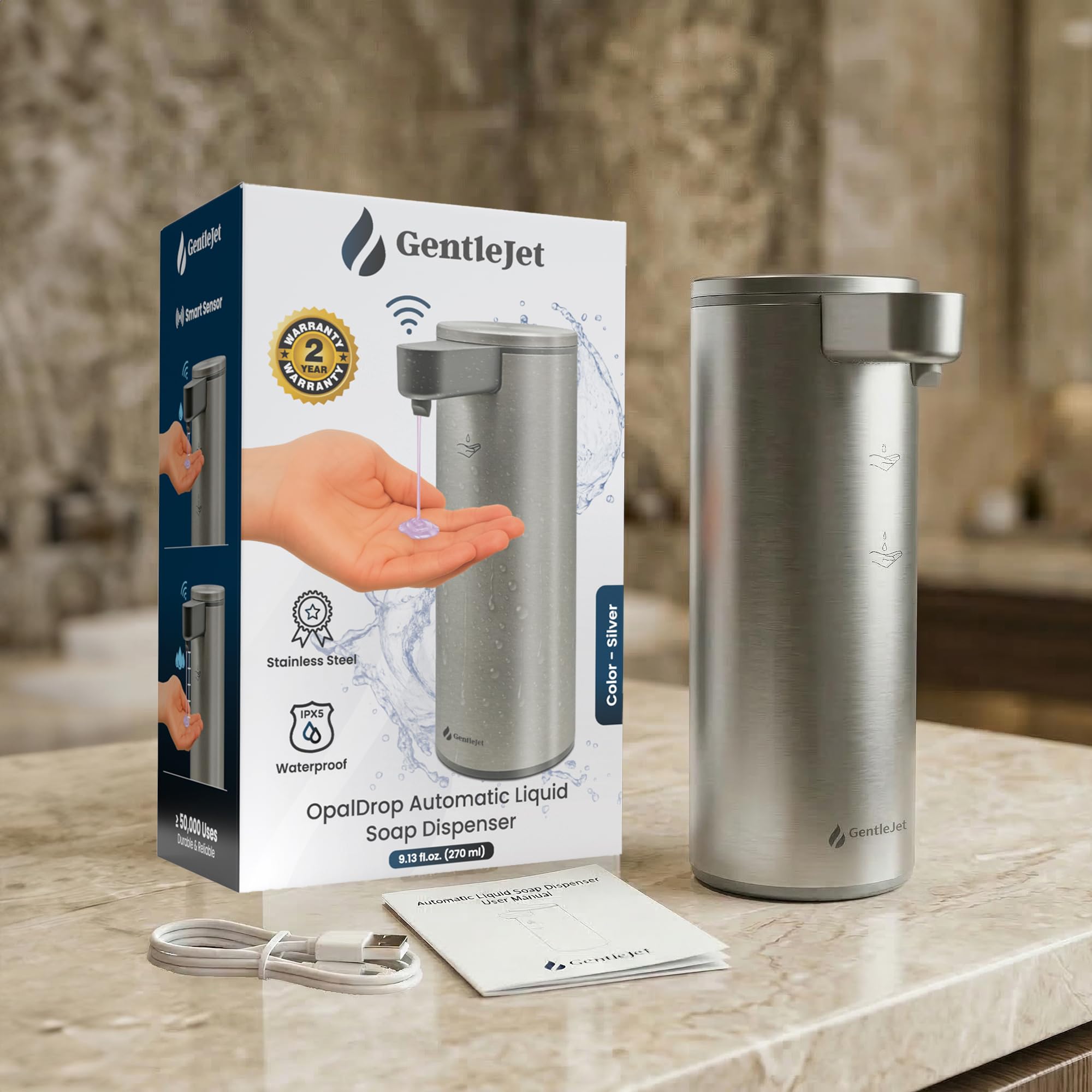 GentleJet OpalDrop - Silver