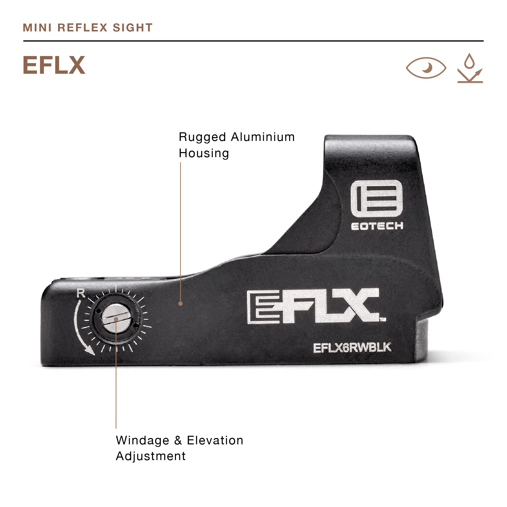 EOTECH Mini Reflex Holographic Weapon Sight, 3 MOA Dot