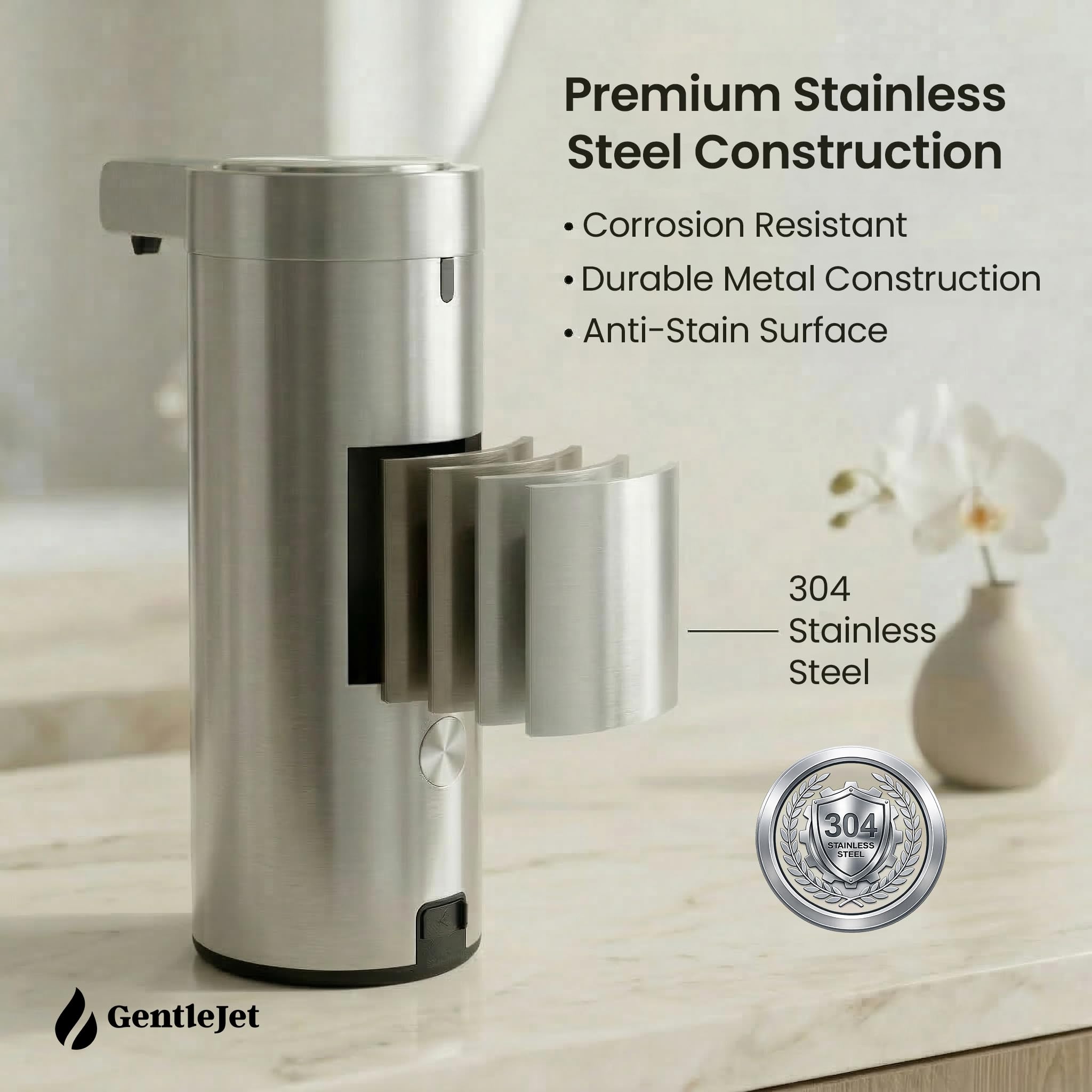 GentleJet SmoothDrop Automatic Liquid Soap Dispenser