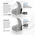 AXIL X30i Noise Reduction Ear Plugs - Black - Hear-Through Mode Hearing Protection for Concerts, Live Events, Shooting, Sports - 25dB Reusable Foam and Silicone Eartips with Carrying Case