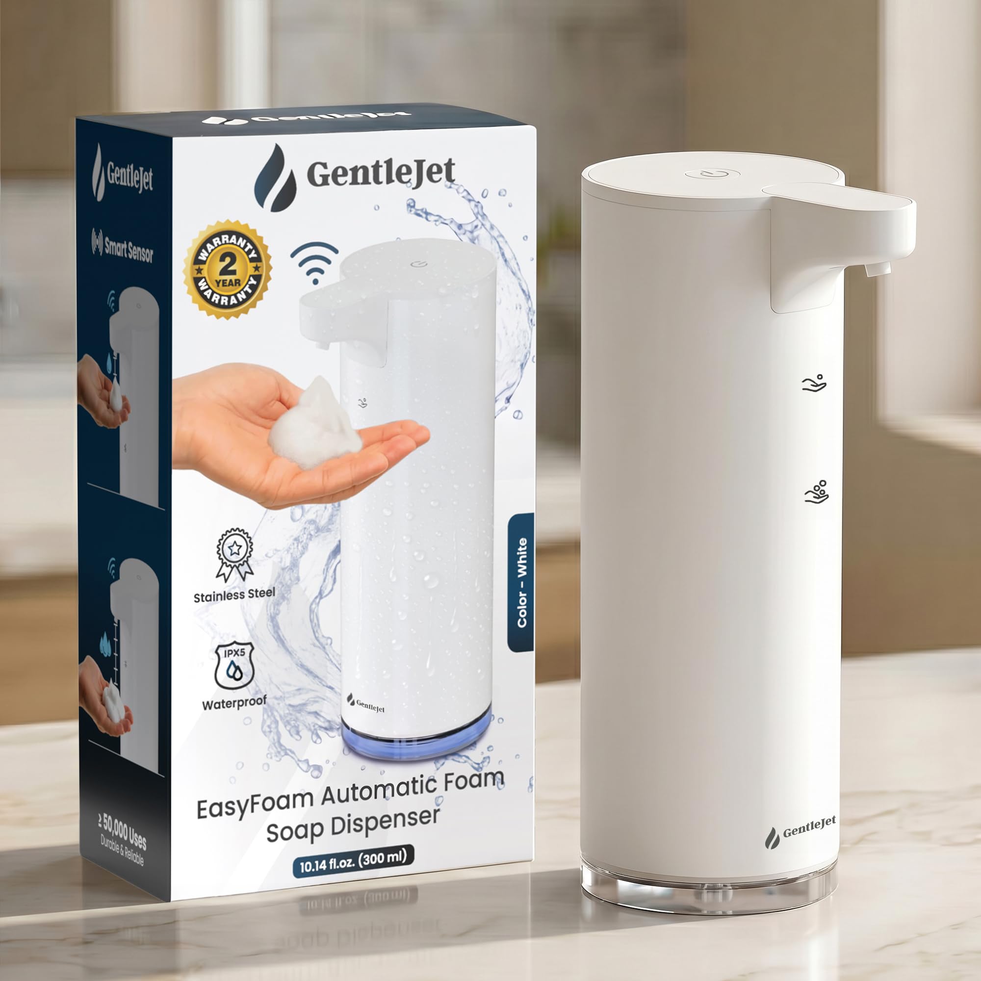GentleJet EasyFoam Automatic Foaming Soap Dispenser