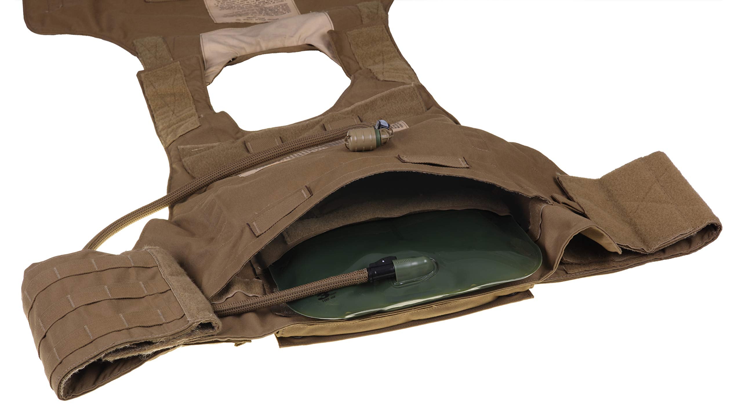 Source Tactical ILPS 3L Low Profile Widepac Bladder - for Integration with Ballistic Vest - High-Flow Storm Drinking Valve - Leakproof Widepac Closure - Including UTA Rapid Refill Adaptor - 100oz