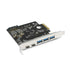 VANTEC 5-Port USB 3.2 GEN2X2 20GBPS with 2C and 3A PCIE Host Card
