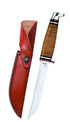 Case WR XX Pocket Knife Fixed Blade Polished Leather Item #381 - (316 5 SS) - Length Closed: 9 1/2 Overall Inches