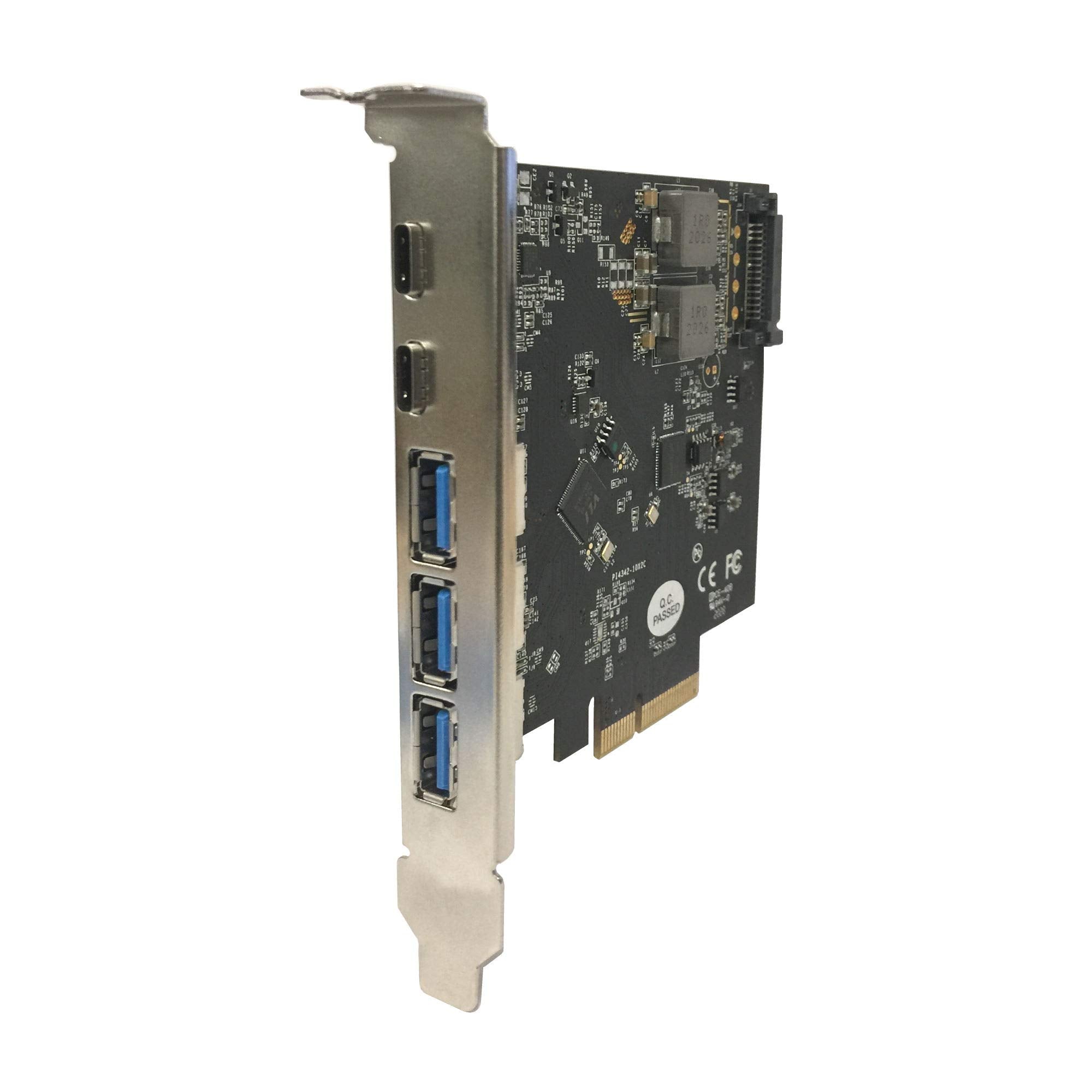 VANTEC 5-Port USB 3.2 GEN2X2 20GBPS with 2C and 3A PCIE Host Card