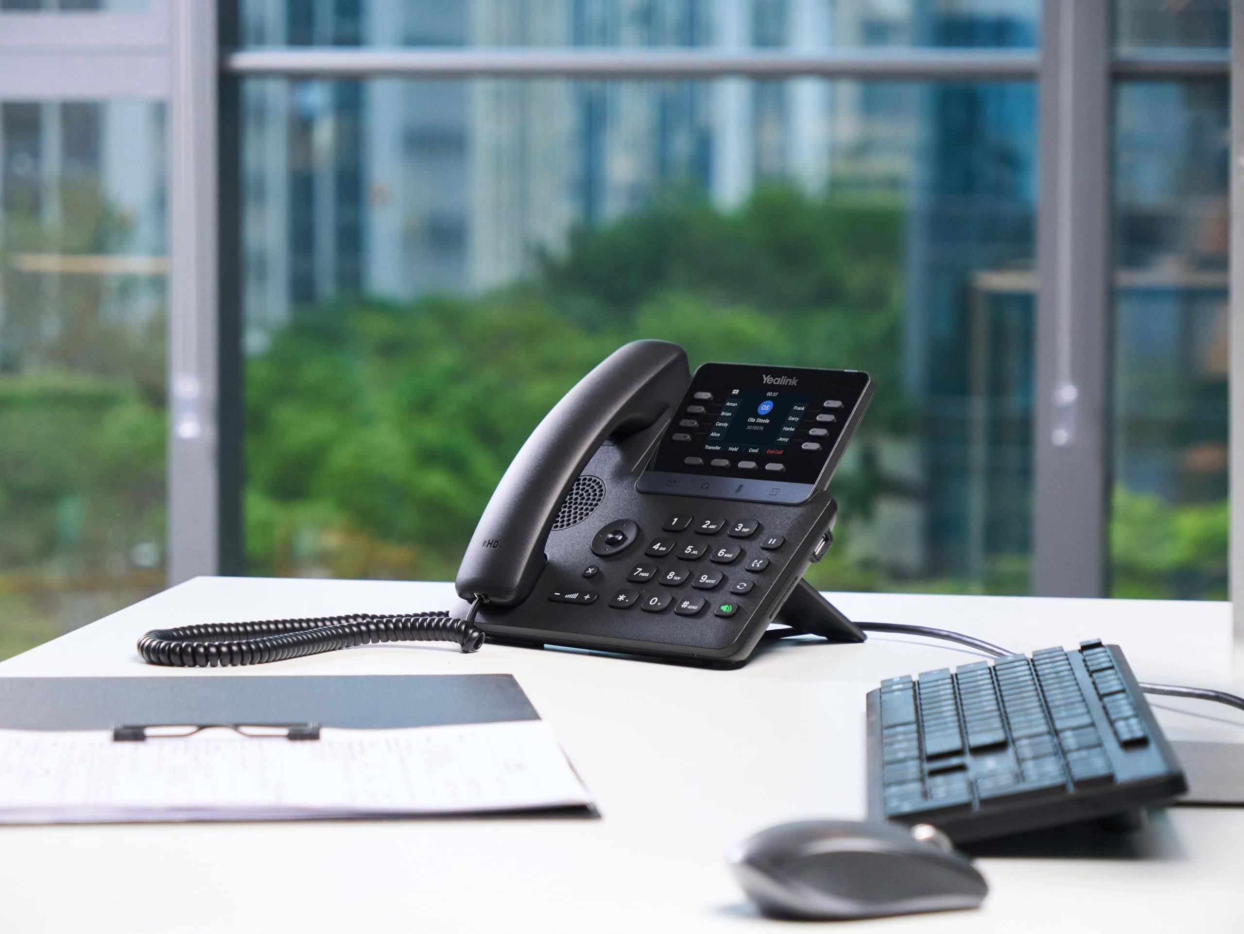 Yealink T73U IP Phone - Corded - Corded - 5 Multiple Conferencing - Wall Mountable, Stand Mountable