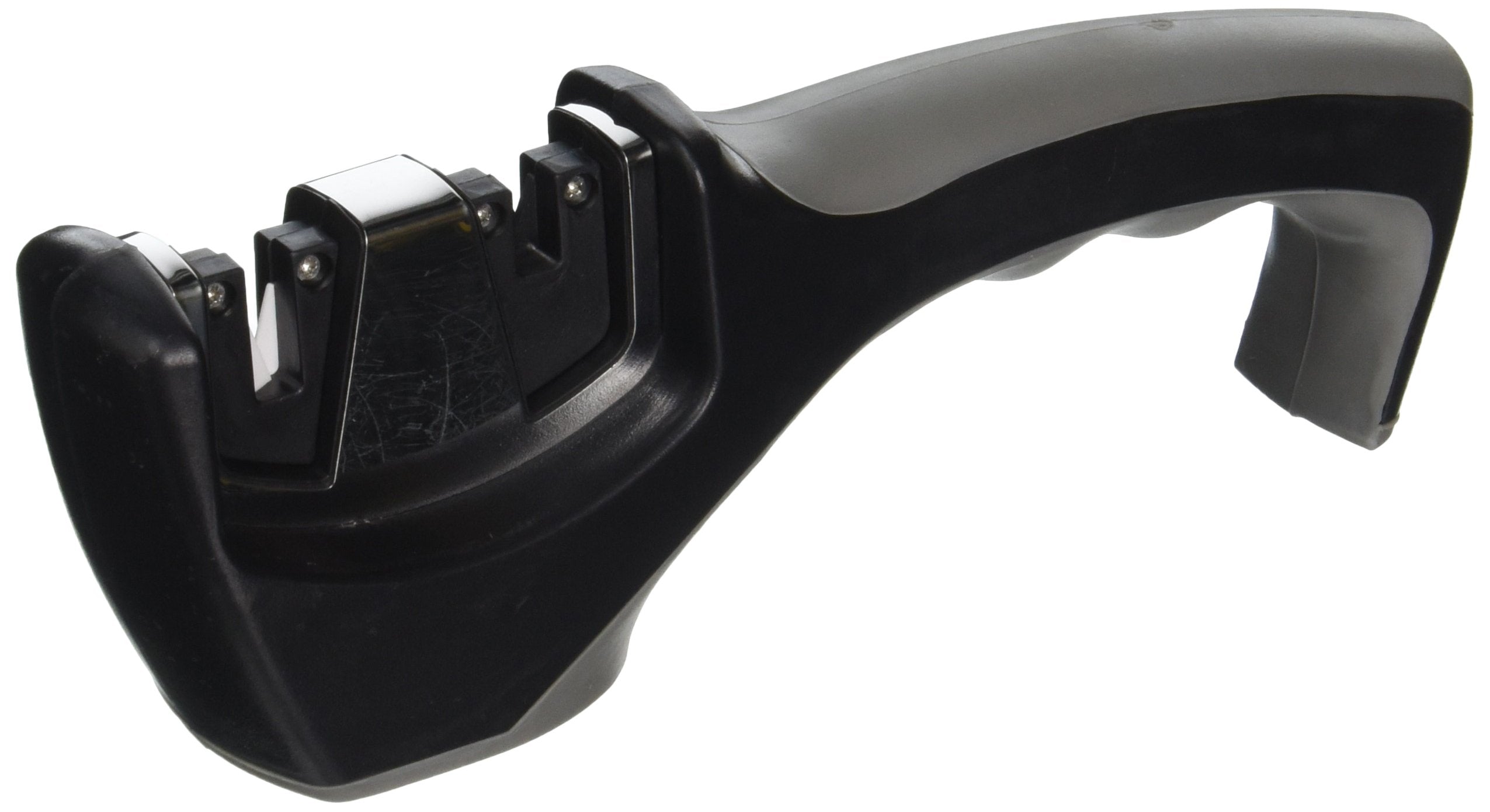 Maxam Ceramic and Tungsten Sharpener, 8" x 2-7/8" x 1-5/8", White/Black