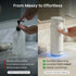 GentleJet CrystalJet Automatic Foaming Soap Dispenser – Touchless Sensor, USB-C Rechargeable, 304 Stainless Steel, IPX5 Waterproof for Bathroom Kitchen Sink, 10 fl oz / 300 ml