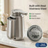 GentleJet NovaJet Automatic Liquid Soap Dispenser Touchless Sensor, USB-C Rechargeable, 304 Stainless Steel, IPX5 Waterproof for Bathroom Kitchen Sink, 10 oz / 300 ml