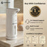 GentleJet Cloudfoam Automatic Foaming Soap Dispenser – Touchless Sensor, USB-C Rechargeable, IPX5 Waterproof, Adjustable Output for Bathroom Kitchen Sink, 10.8 oz / 320 ml