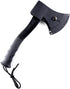 Schrade SCAXE2 11.8in Stainless Steel Small Axe with 3.8in Blade and Glass Fiber PA and TPR Rubber Handle for Outdoor Survival Camping and Everyday Tasks , Grey