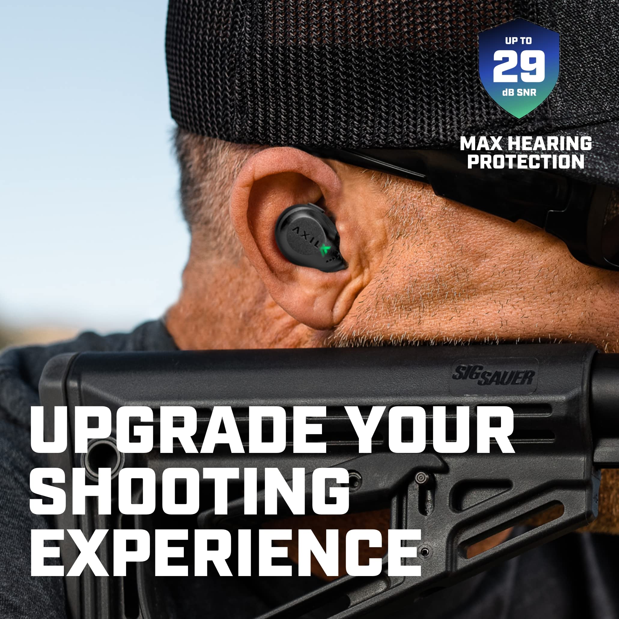 AXIL XCOR PRO Wireless Bluetooth Earbuds, HearPRO Enhancement