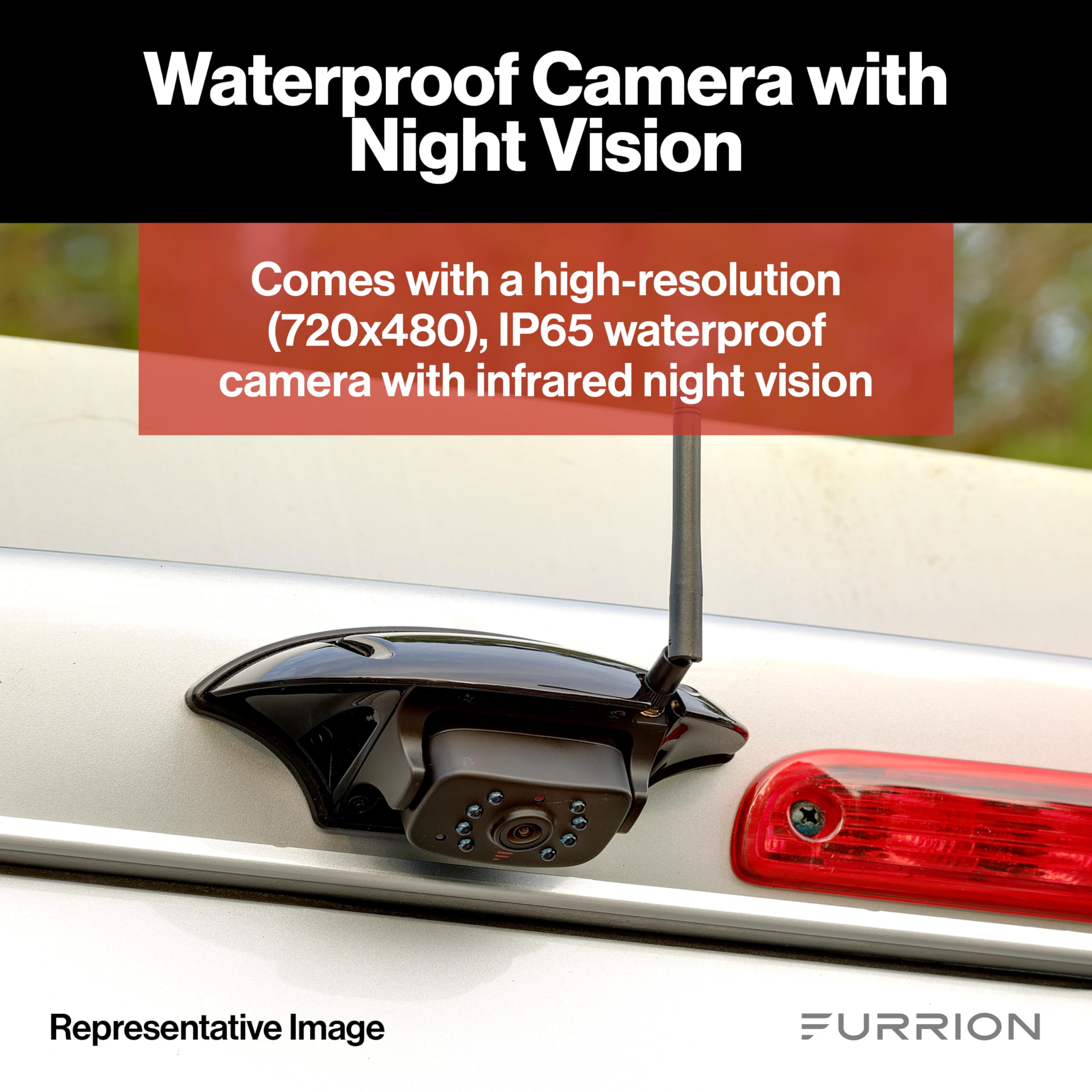 Furrion Vision S Wireless RV Backup Camera System, 4.3" Monitor, FOS43TASF