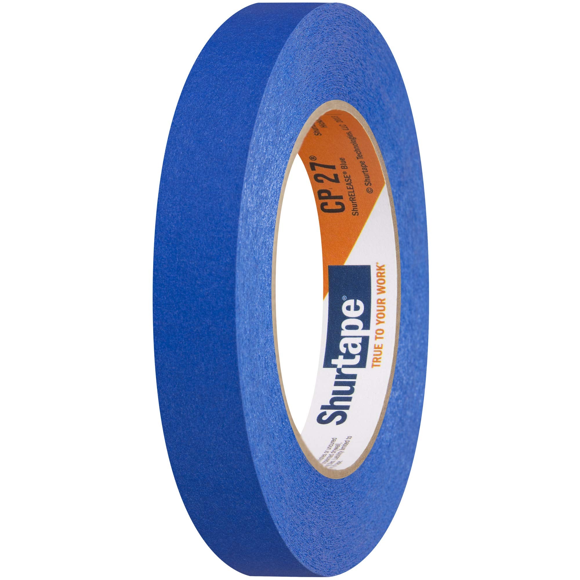 Shurtape CP 27 14-Day ShurRELEASE Painter's Tape, Multi-Surface, 18mm x 55m, Blue, 1 Roll (202871)