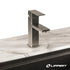 Lippert Flow Max Square Bathroom Faucet with 304-Grade Stainless Steel Construction, Single-Handle Operation, Single-Hole Installation, 2.2 GPM Flow Rate for RVs and Residential Spaces - 2024025311