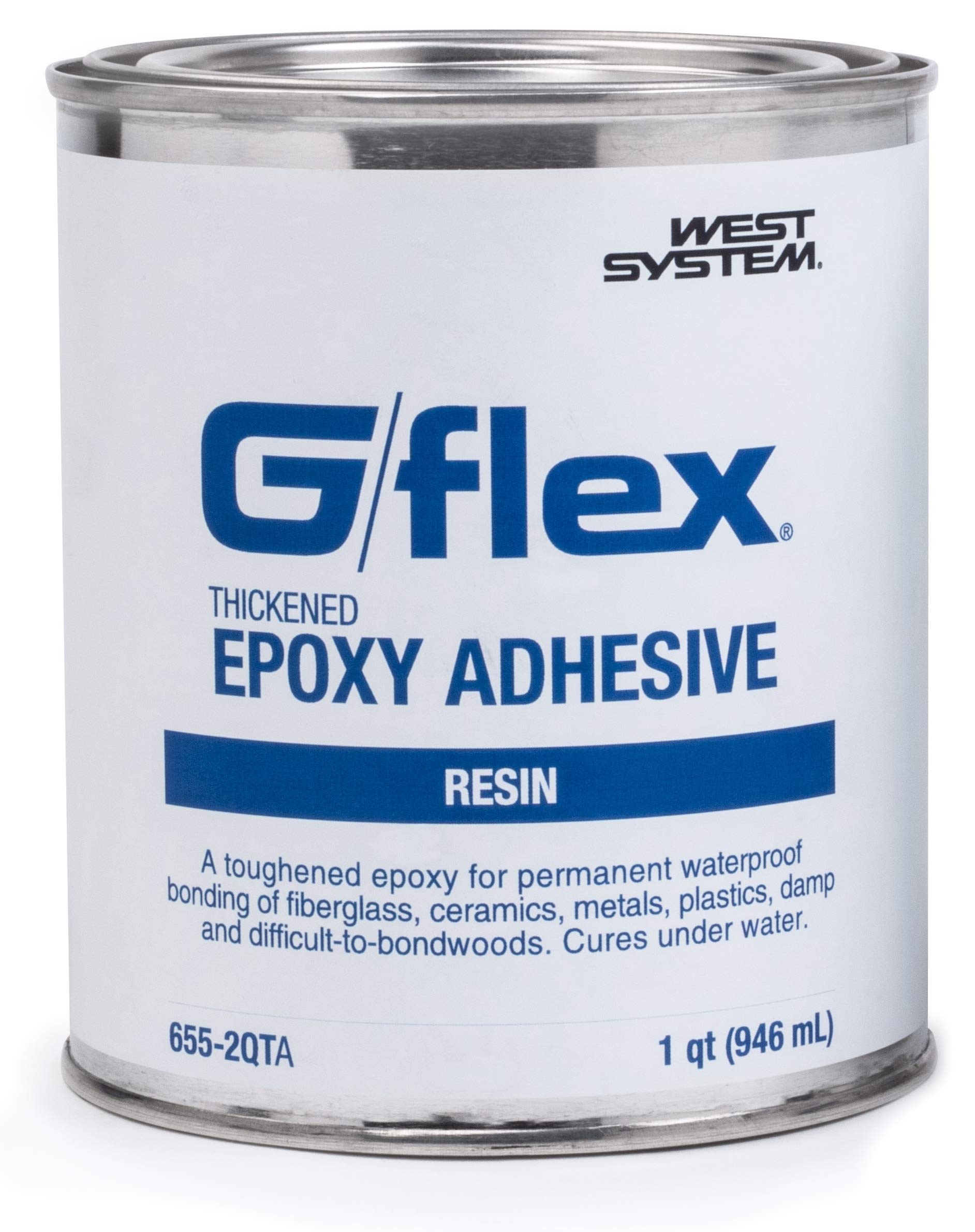 WEST SYSTEM - 655-2QT West System 655-2 QT G/flex Epoxy Adhesive, two 1 qt