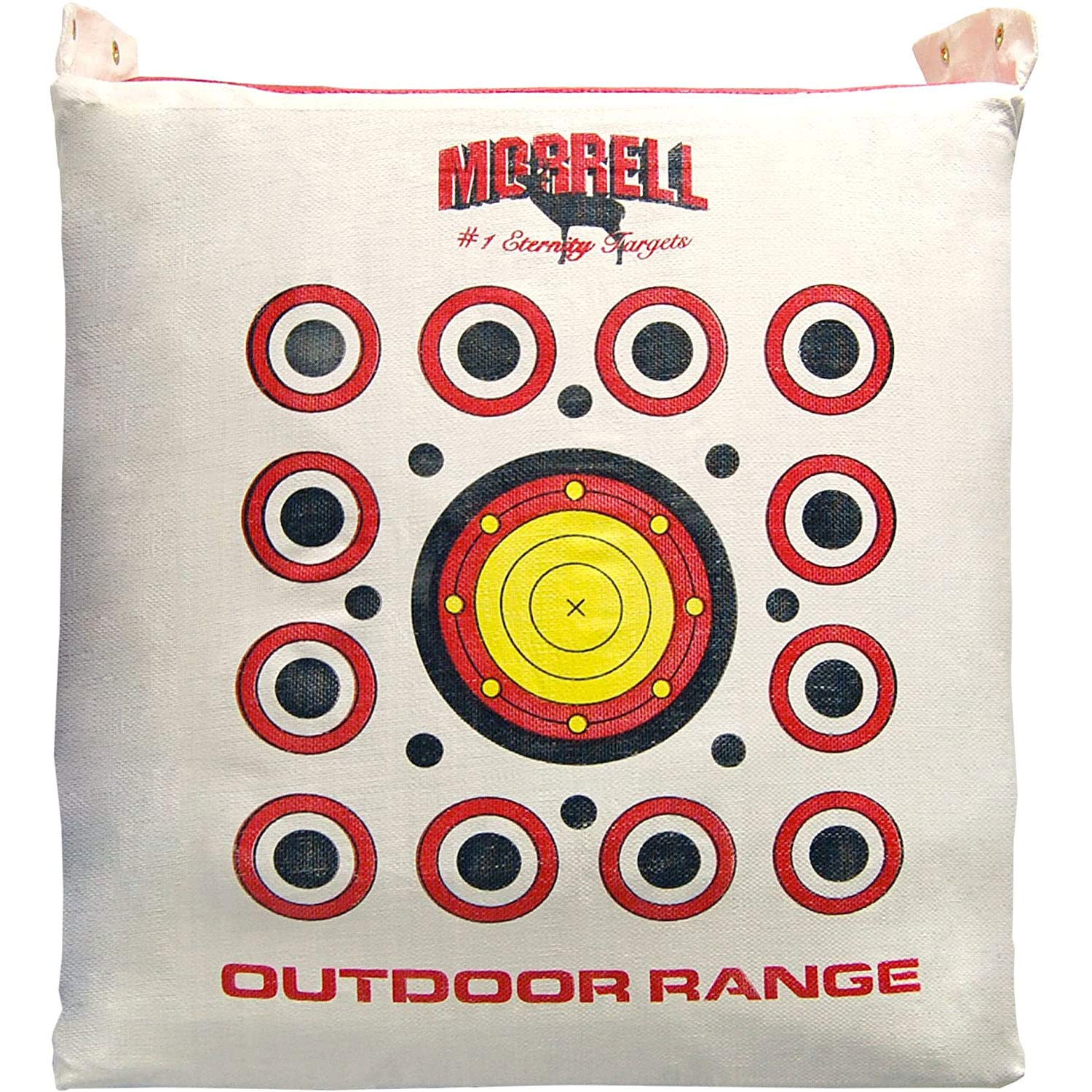 Morrell Outdoor Range Archery Target Replacement Cover, Weatherproof & Dual-Sided with Over 50 Shooting Spots for Precision Training, White