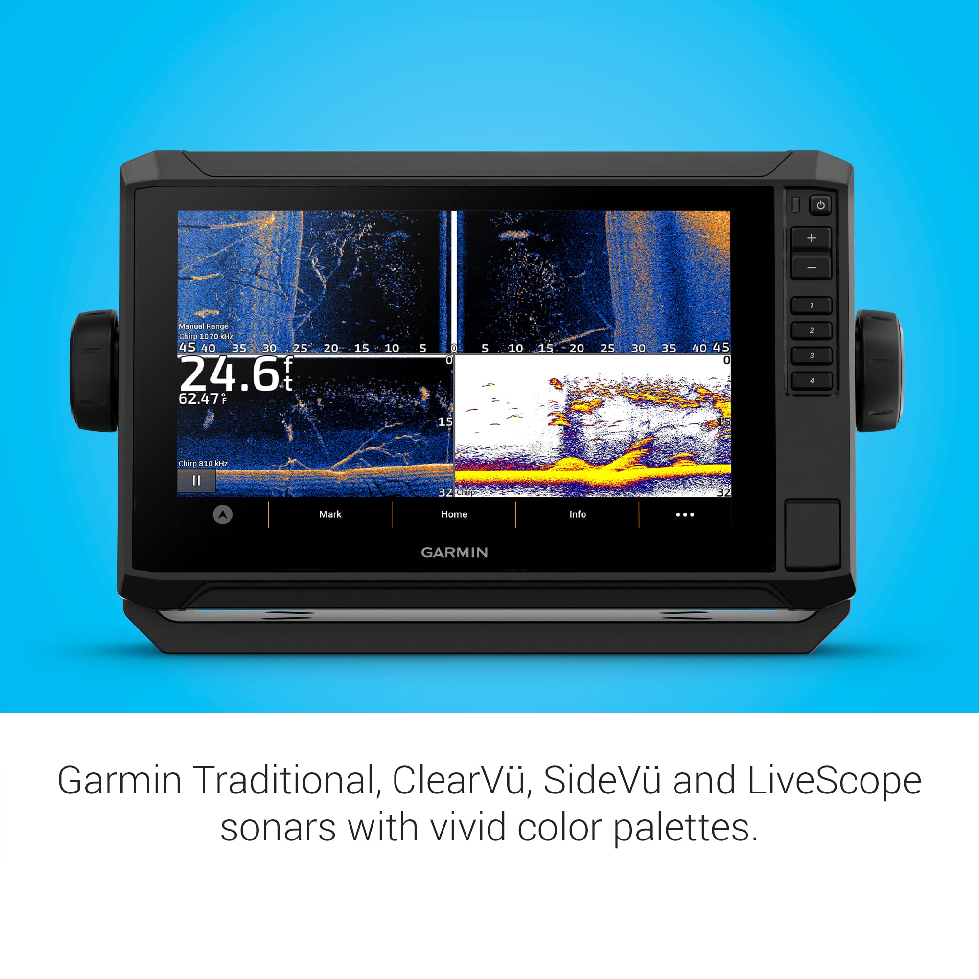 Garmin ECHOMAP UHD2 94sv Without Transducer, 9 Touchscreen Chartplotter, Garmin Navionics+ U.S. Coastal