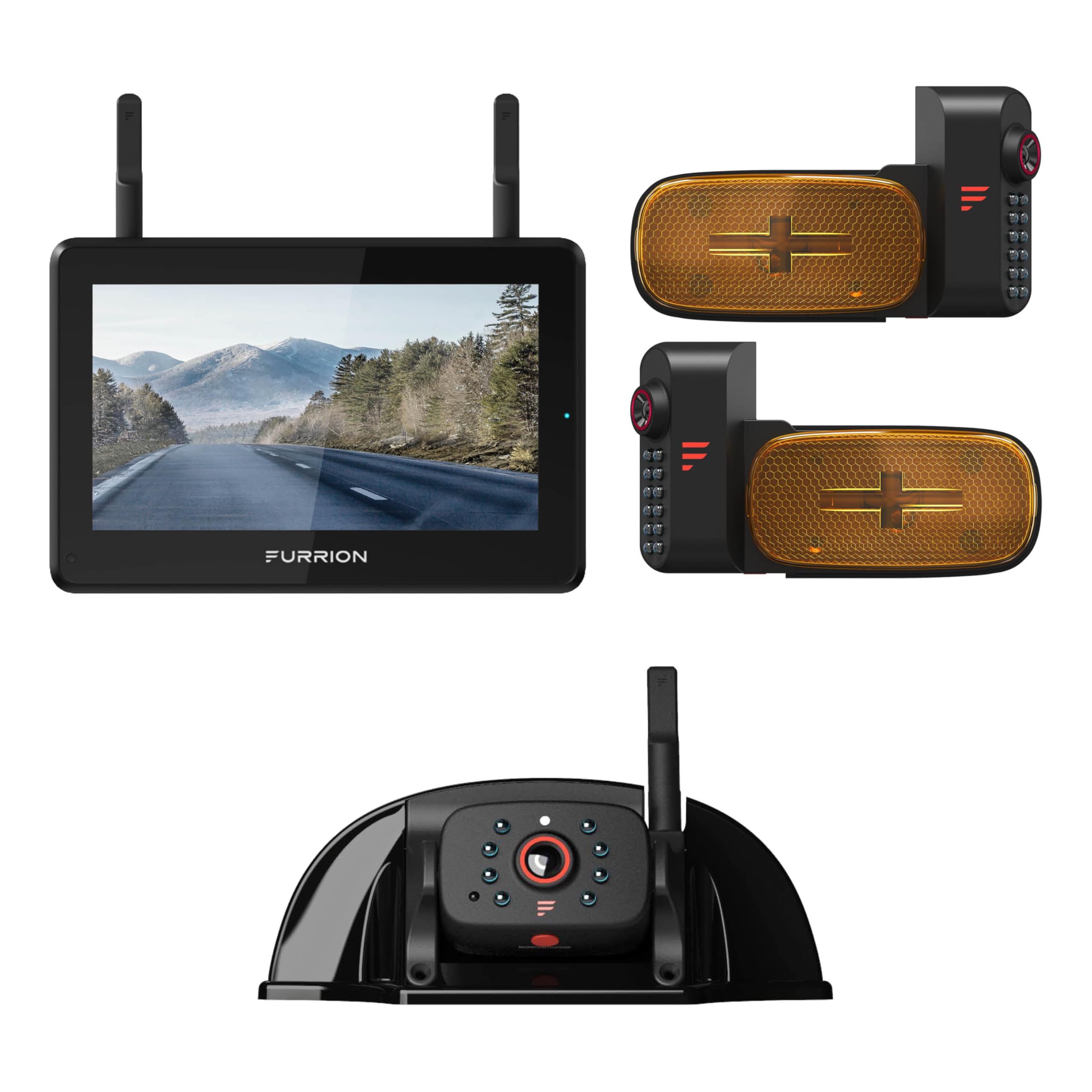 Furrion Vision S+ Wireless 3-Camera RV System with 7" Monitor, FOS7HTAEN