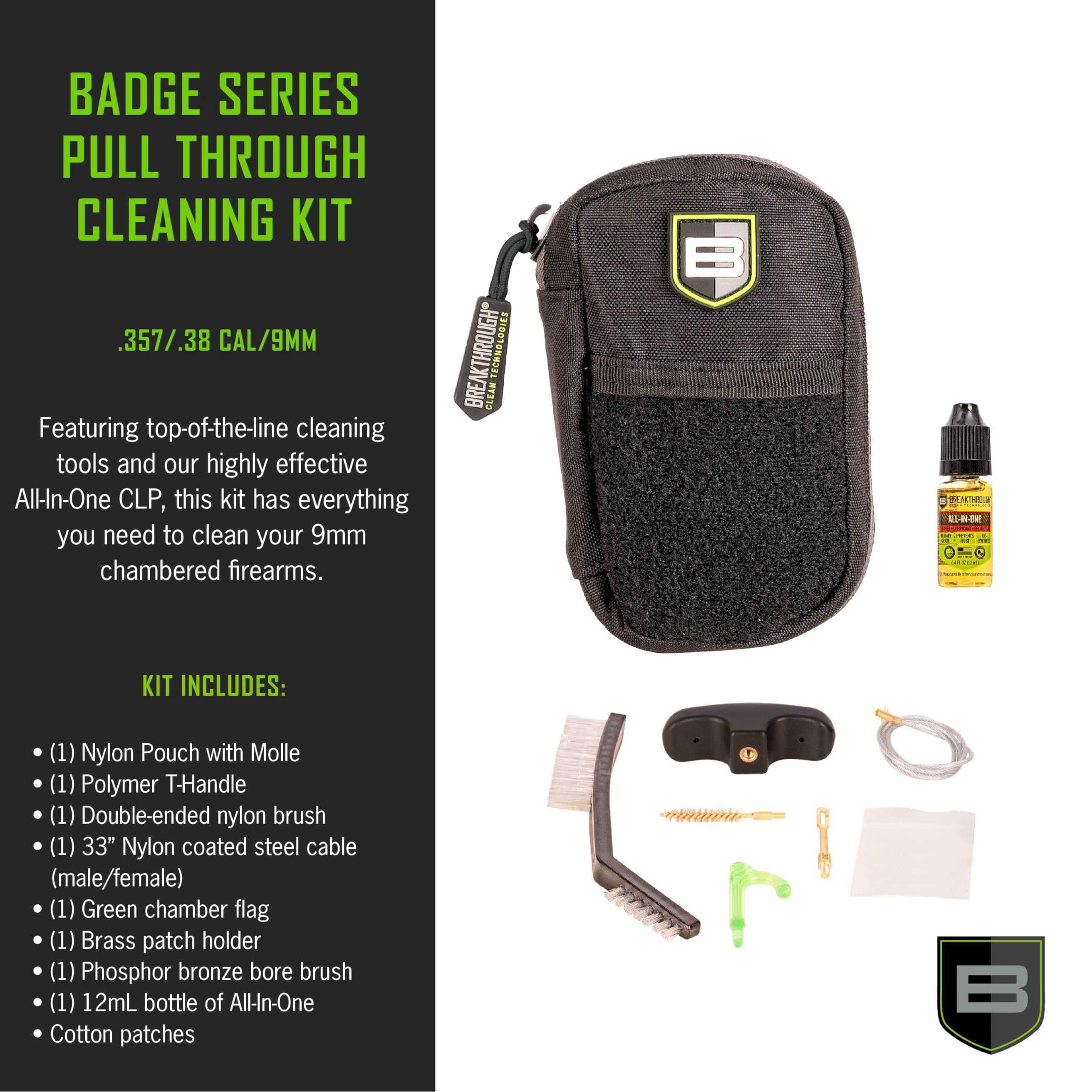 Breakthrough Clean Technologies BCT Badge Series CMPCT KIT 9MM