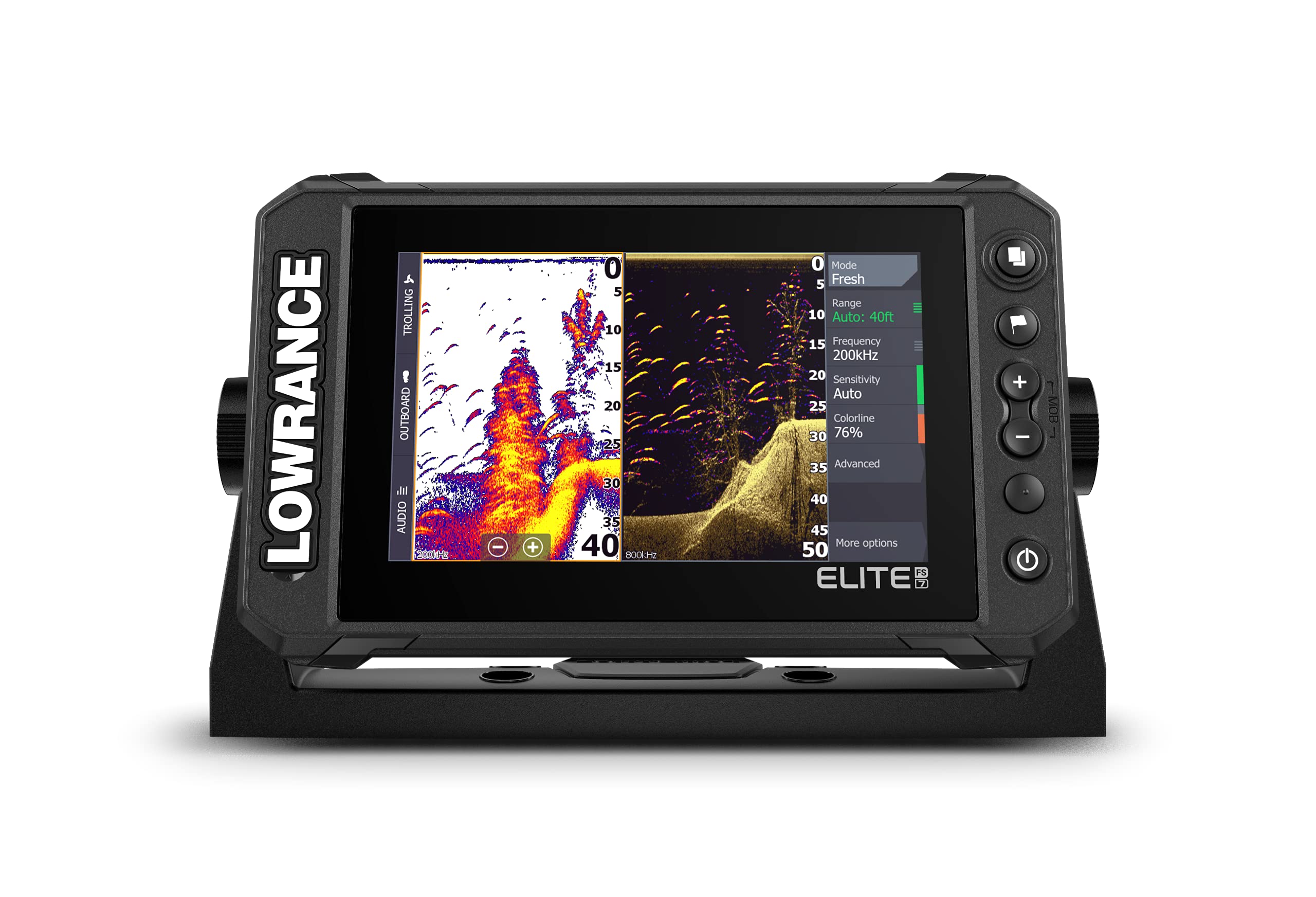 Lowrance Elite FS 7 Fish Finder with HDI Transducer, Preloaded C-MAP Contour+ Charts