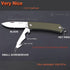 Ruike Small Keychain Knife for Men,Women Gifts,5 in1 Multitool, 12C27 Steel,Mini EDC Tactical Folding Pocket Knives Camping Key Tool,Multifunction,Scissors,Screwdriver,Bottle Opener,Cute Outdoor Gear