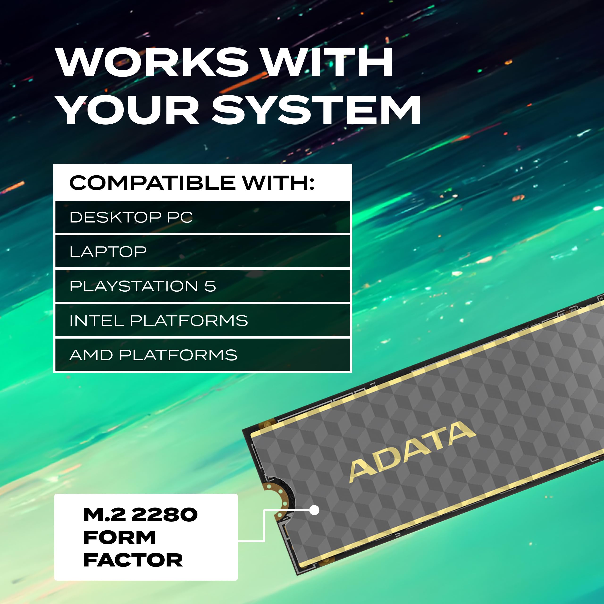 ADATA Legend 860 PCIe Gen4 x4 M.2 2280-1000GB, Powerful and Audacious, Solid State Drive (Legend 860, 1000GB)