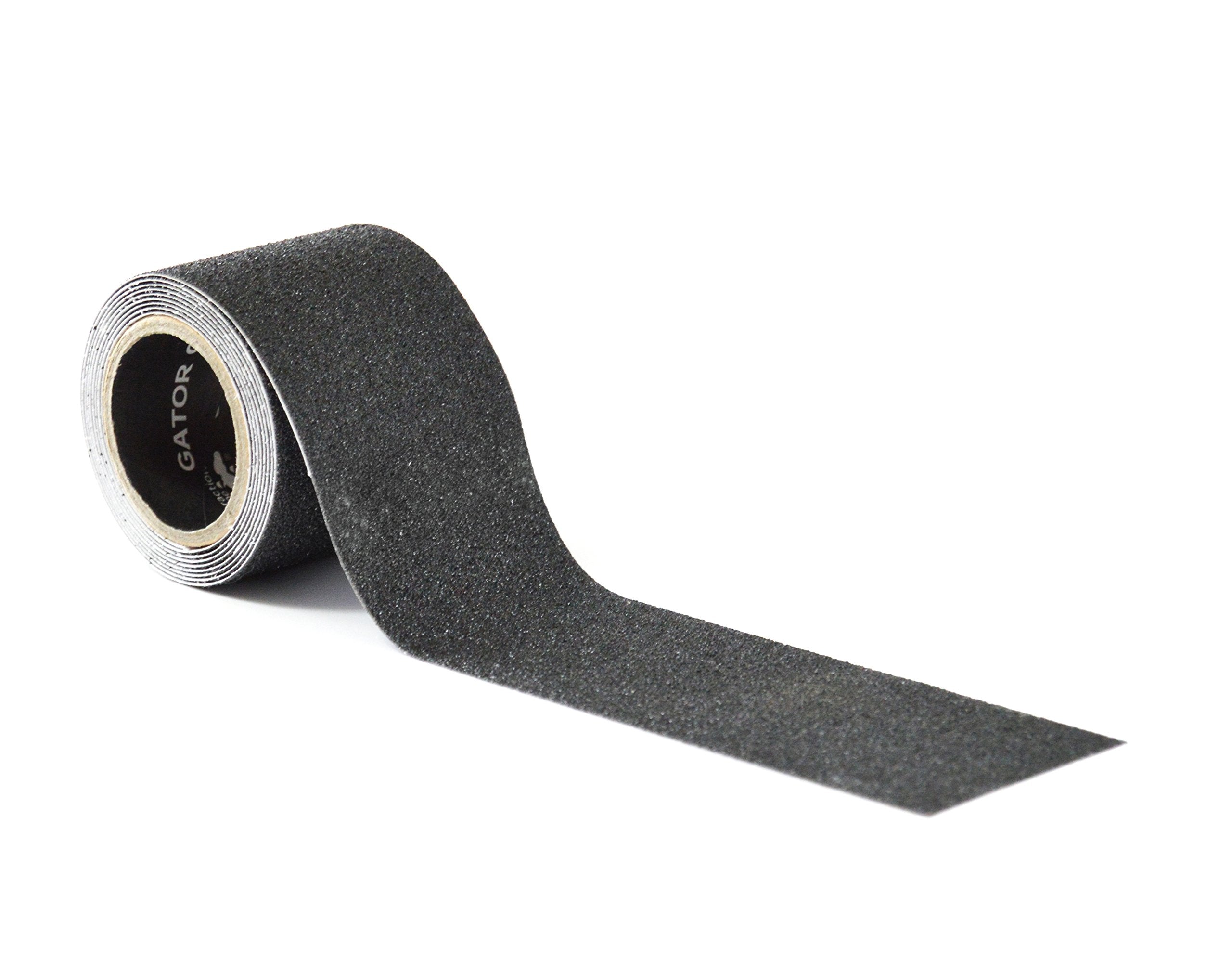 Incom Manufacturing: Life Safe Premium Grade High Traction Abrasive Non Slip 60 Grit Indoor Outdoor Anti-Slip Adhesive Grip Safety Tape, 1 Inch x 8 ft., Black