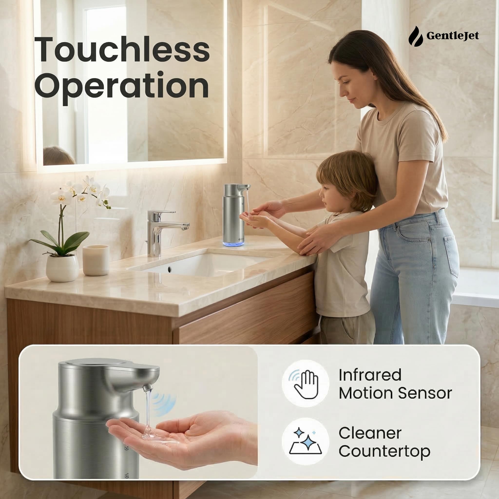 GentleJet CrystalJet Automatic Soap Dispenser