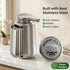 GentleJet NovaJet Automatic Foaming Soap Dispenser Touchless Sensor, USB-C Rechargeable, 304 Stainless Steel, IPX5 Waterproof for Bathroom Kitchen Sink, 12 oz / 350 ml
