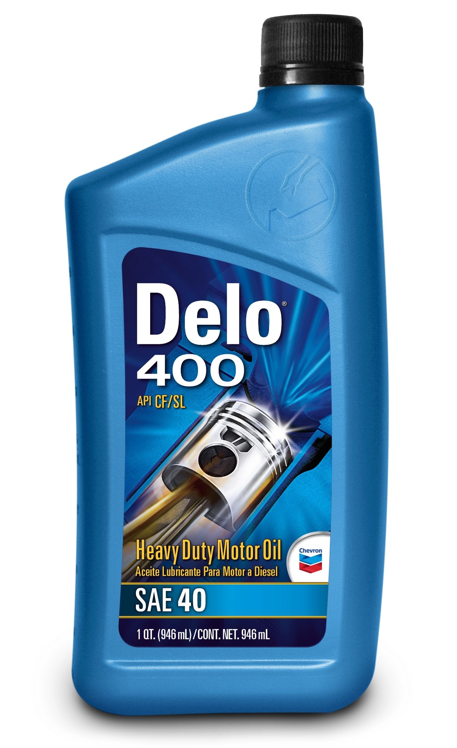 Chevron Delo SAE Heavy Duty Motor Oil 40W, 1 Quart, Pack of 1