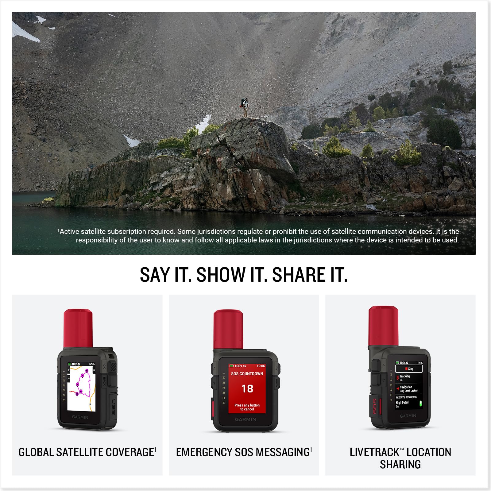 Garmin inReach® Mini 3 Plus, SOS Satellite Communicator