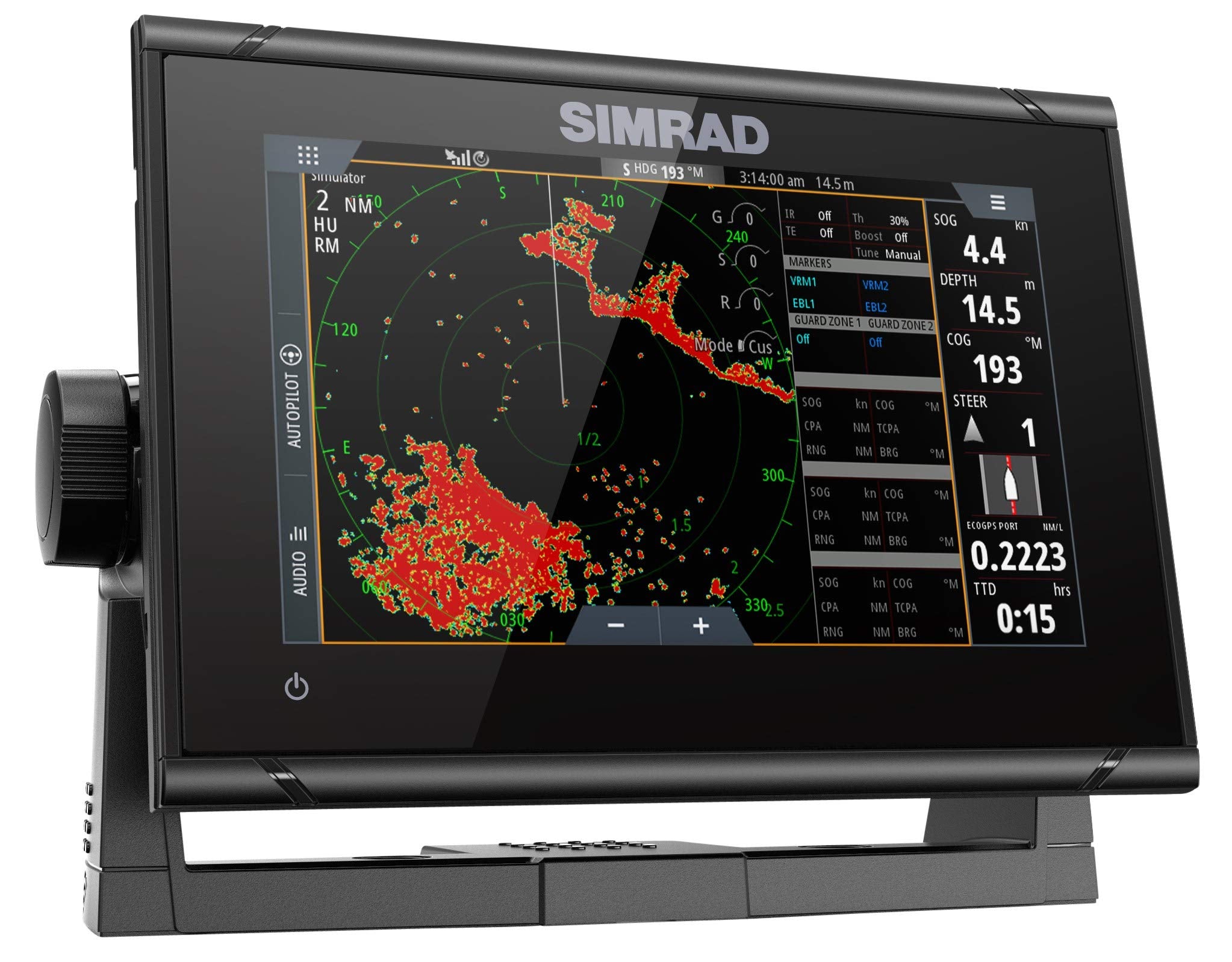Simrad GO7 XSR - 7-inch Chartplotter with HDI Transducer, C-MAP Discover Chart Card