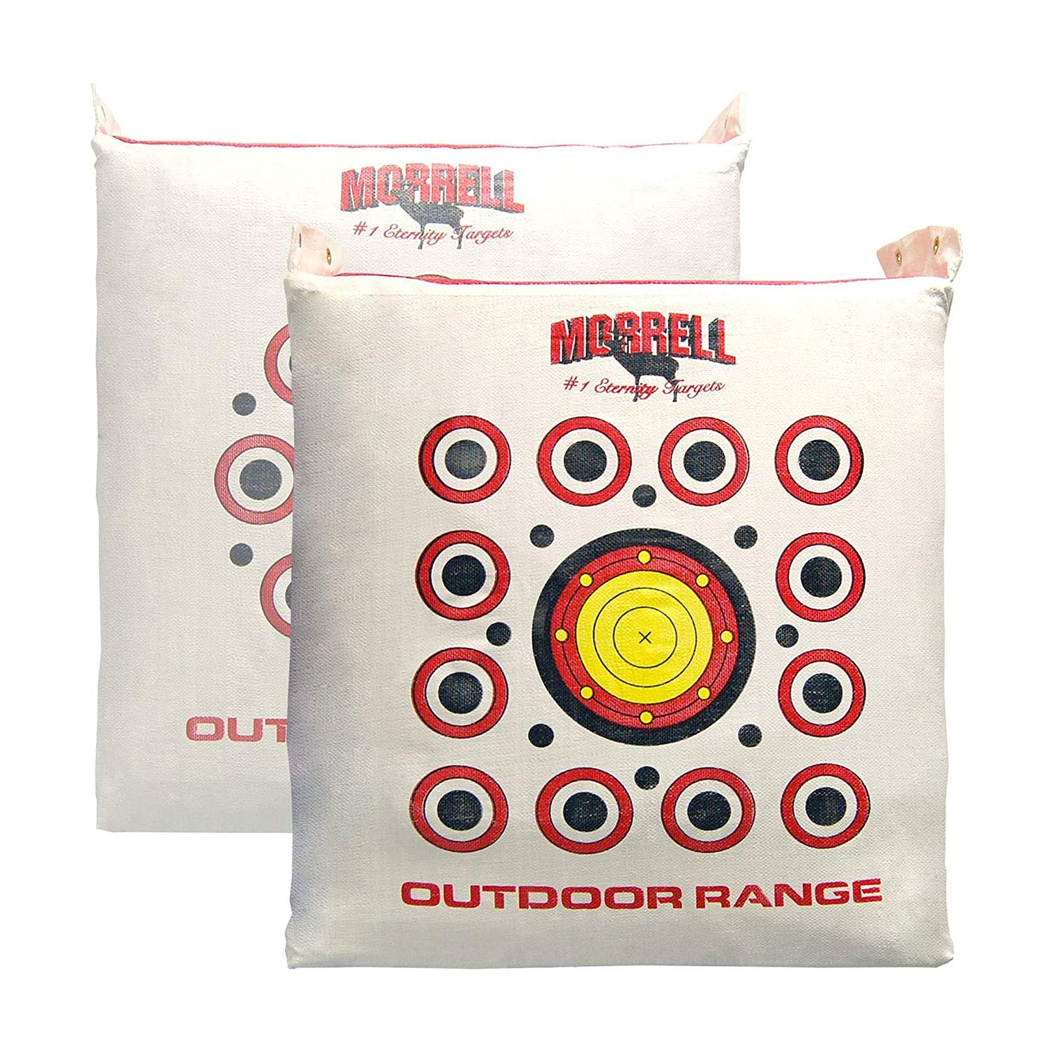 Morrell Outdoor Range Archery Target Replacement Cover, Weatherproof & Dual-Sided with Over 50 Shooting Spots for Precision Training, White