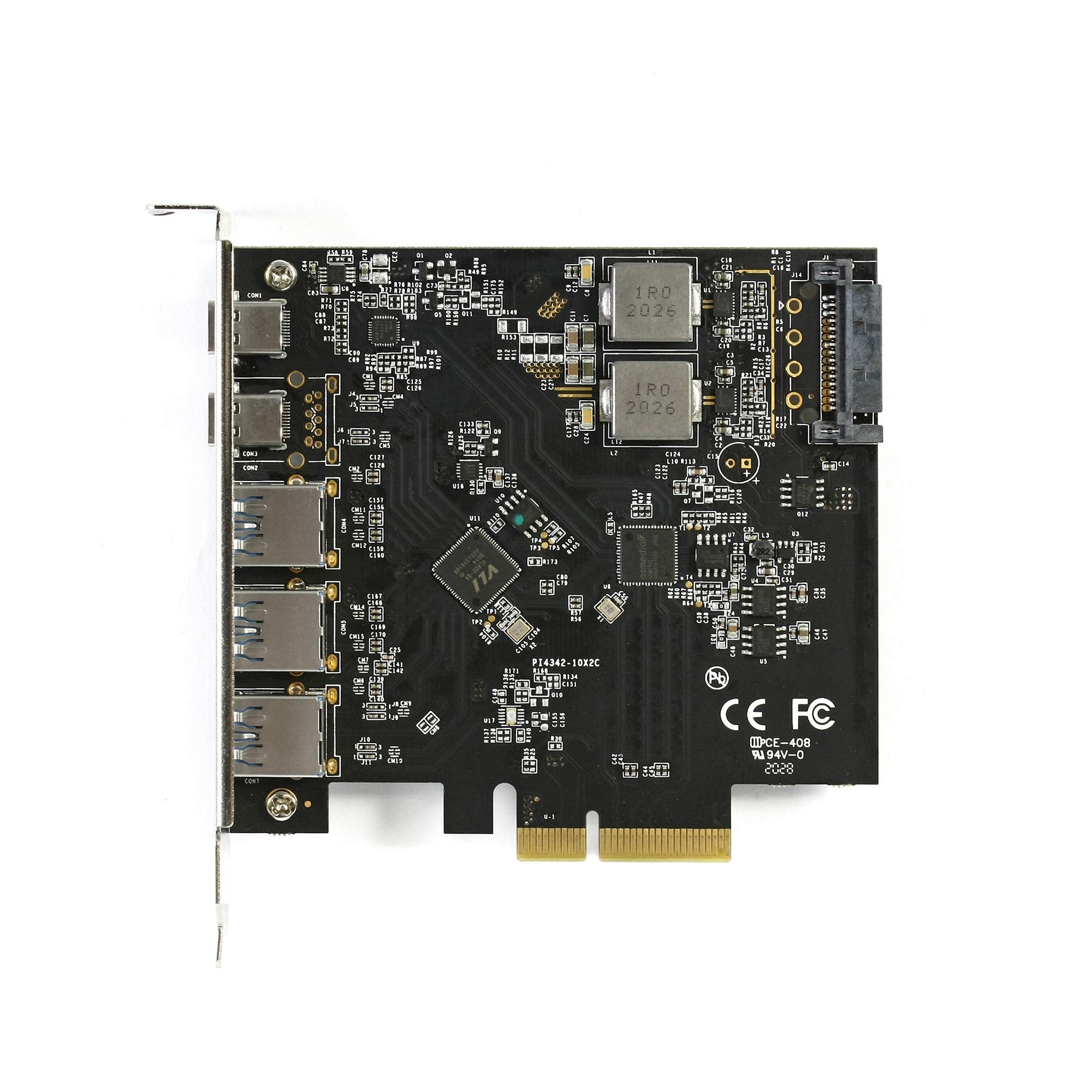 VANTEC 5-Port USB 3.2 GEN2X2 20GBPS with 2C and 3A PCIE Host Card