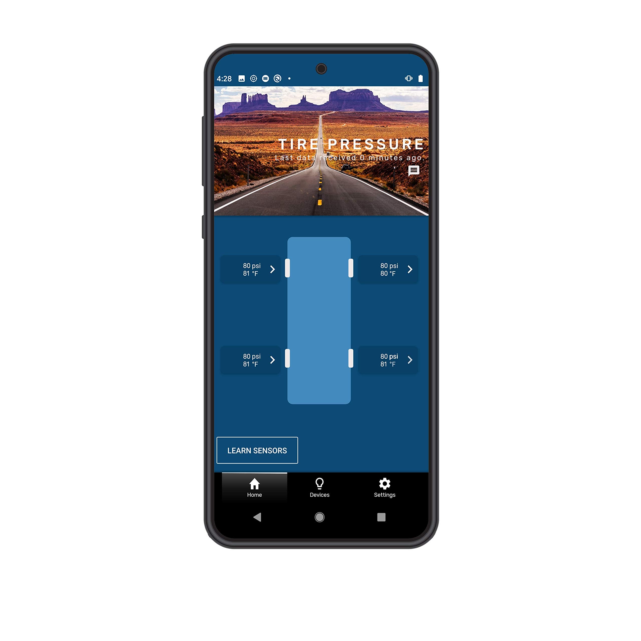 Lippert Tire LINC Tire Pressure and Temperature Monitoring System Alert Indicator for RVs and Tow Vehicles, Compatible with OneControl, No App Required, Always-on Notifications - 26240