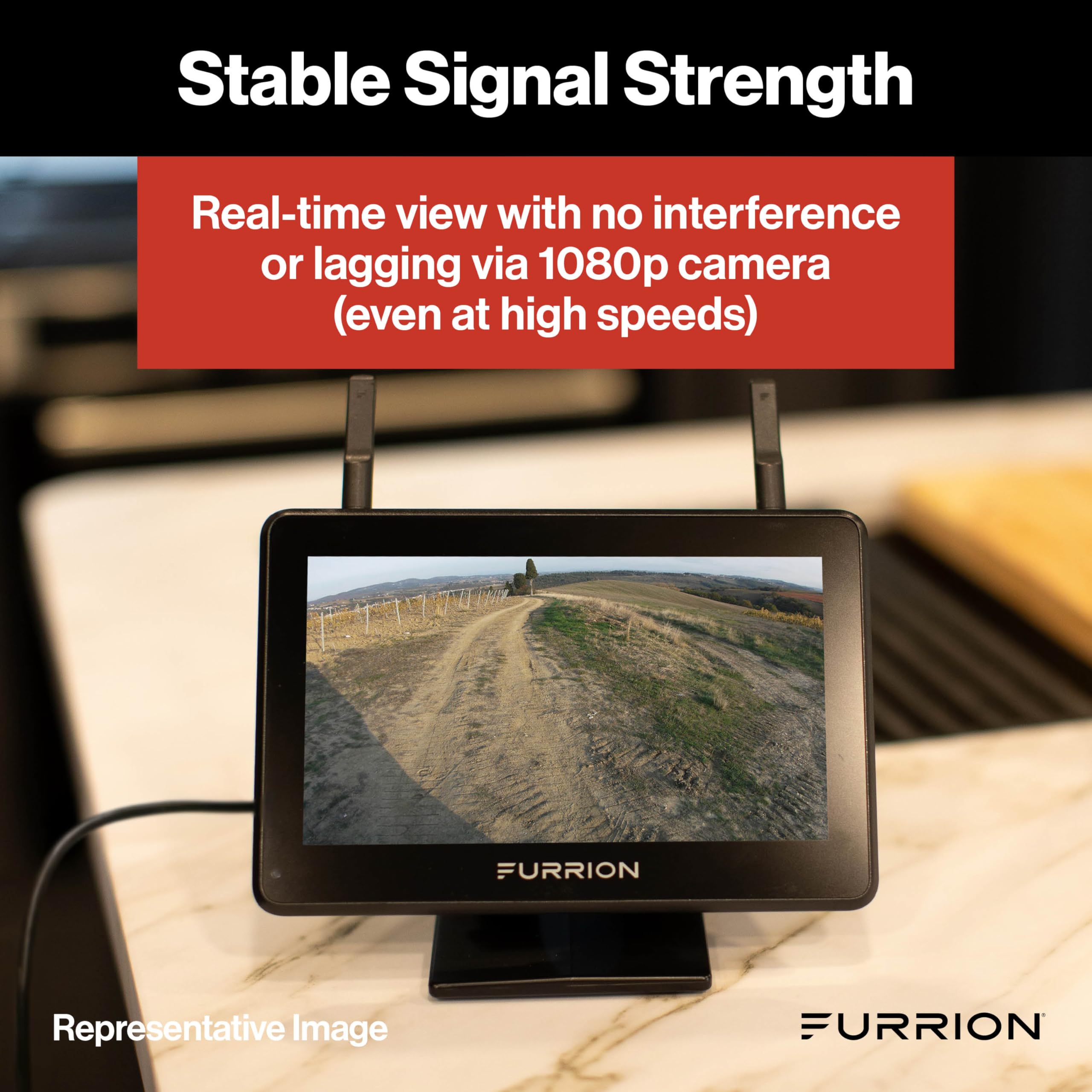 Furrion Vision S+ Wireless 3-Camera RV System with 7" Monitor, FOS7HTAEN